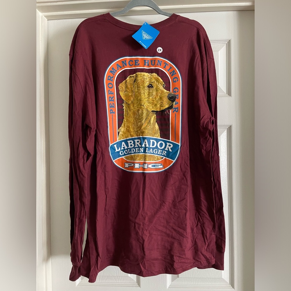 Men’s Columbia PHG Labrador Graphic Long Sleeve Shirt XXL